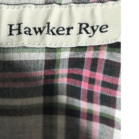 Hawker Rye Long Sleeve Button Up Mens 3XL Check Shirt 100% Cotton - Picture 5 of 5